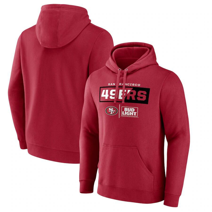 Men 2023 NFL San Francisco 49ers red Sweatshirt style 1